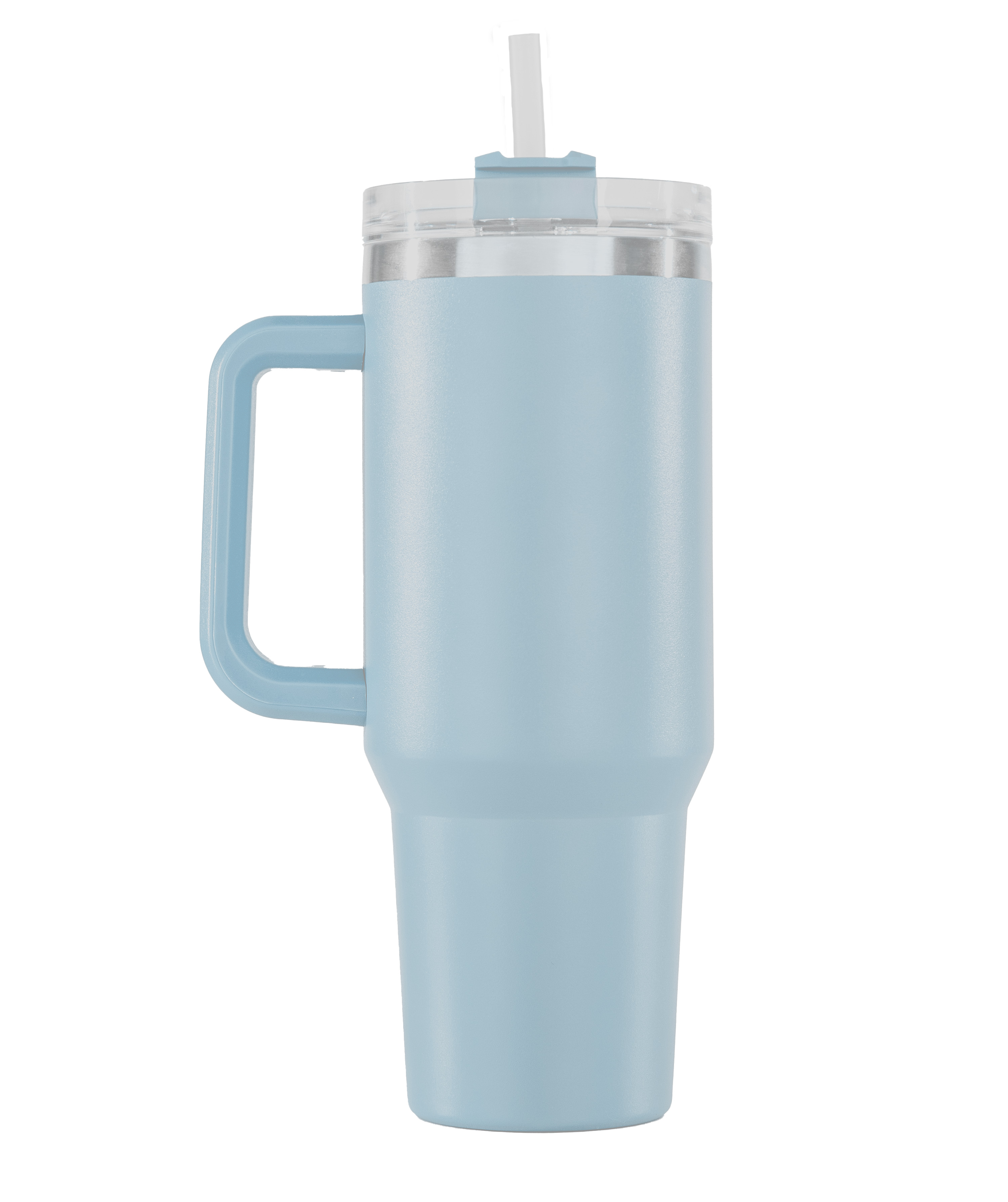 40oz Double Wall Travel Mug with Handle - Light Blue